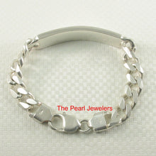 Load image into Gallery viewer, 9430015-Solid-Sterling-Silver-Braided-Thick-ID-Plate-Bracelet