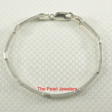 Load image into Gallery viewer, 9430017-Italy-Solid-Sterling-Silver-.925-Links-Eight-Segments-Unique-Bracelet