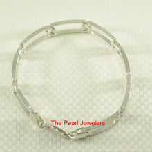 Load image into Gallery viewer, 9430020-Solid-Sterling-Silver-.925-Link-Eight-Segments-Italy-Made-Bracelet