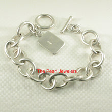 Load image into Gallery viewer, 9430023-Unique-Vintage-Solid-925-Sterling-Silver-Thick-Chain-Link-Styled-Bracelet