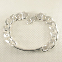 Load image into Gallery viewer, 9430027-Personalized-Italian-Sterling-Silver-ID-Link-Heavy-Bracelet-Lobster-Claw