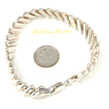 Load image into Gallery viewer, 9430029-Unique-Braided-Saddle-Design-925-Sterling-Silver-Bracelet