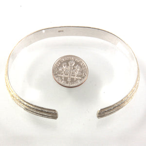 9430030-Sterling-Silver-Diamond-Cut-C-Design-Bangle-Bracelet