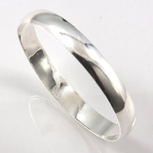 Load image into Gallery viewer, 9430032-Sterling-Silver-Handmade-Plain-Bangle-Bracelet