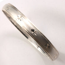 Load image into Gallery viewer, 9430033-Sterling-Silver-Handmade-Diamond-Cut-Bangle-Bracelet