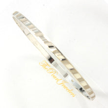Load image into Gallery viewer, 9430034-Sterling-Silver-Handmade-Diamond-Cut-Bangle-Bracelet