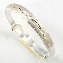 Load image into Gallery viewer, 9430035-Sterling-Silver-Handmade-Expandable-Bangle-Bracelet