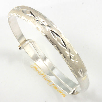 9430035-Sterling-Silver-Handmade-Expandable-Bangle-Bracelet