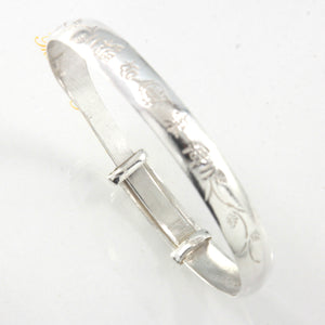 9430040-Sterling-Silver-Adjustable-Bless-Bangle-Bracelet