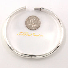Load image into Gallery viewer, 9430043-Sterling-Silver-Handmade-Open-Plain-Bangle-Bracelet