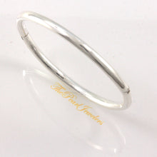 Load image into Gallery viewer, 9430045-Sterling-Silver-Handmade-Open-Plain-Bangle-Bracelet