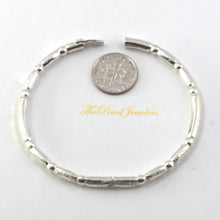 Load image into Gallery viewer, 9430048-Sterling-Silver-Diamond Cut-Open-Bangle-Bracelet