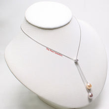 Load image into Gallery viewer, 9600022-Silver-925-Handcrafted-Cubic-Zirconia-Pink-Pearl-Necklace