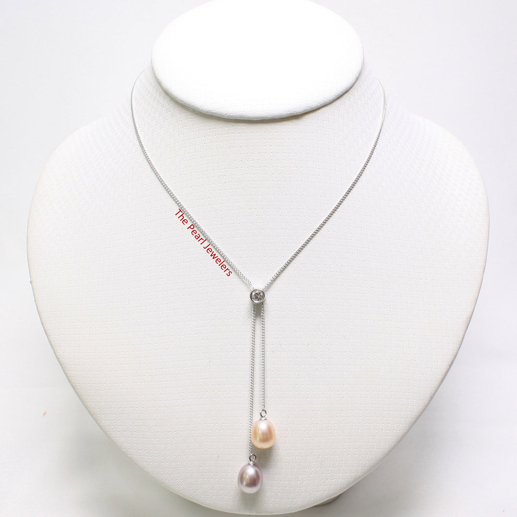 9600022-Silver-925-Handcrafted-Cubic-Zirconia-Pink-Pearl-Necklace