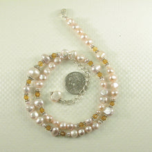Load image into Gallery viewer, Pink Pearl &amp; Citrine Crystal Necklace