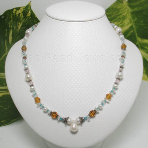 9600152-Beautiful-Hand-Crafted-Gemstone-Chips-White-Pearls-Necklace