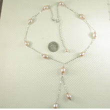 Load image into Gallery viewer, 9600222-Sterling-Silver-Hand-Crafted-Pink-Freshwater-Pearls-Tin-Cup-Necklace