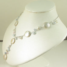 Load image into Gallery viewer, 9600232-Solid-Sterling-Silver-Hand-Crafted-Peach-Coin-Pearls-O-chains-Necklace