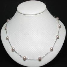 Load image into Gallery viewer, 9601092-Hand-Crafted-Genuine-Pink-Pearl-Tin-Cup-Necklace