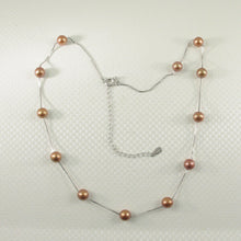 Load image into Gallery viewer, 9601093-Hand-Crafted-Chocolate-Freshwater-Pearl-Tin-Cup-Necklace
