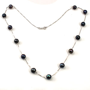 9602091-Sterling-Silver-Handcrafted-Black-Cultured-Pearls-Tin-Cup-Necklace