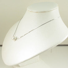 Load image into Gallery viewer, 9603090-Single-Pearl-Silver-Chain-9-10-MM-Freshwater-Pearl Simple-Necklace