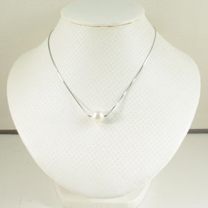 9603090-Single-Pearl-Silver-Chain-9-10-MM-Freshwater-Pearl Simple-Necklace
