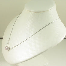 Load image into Gallery viewer, 9603092L-Lavender-Cultured-Pearl-Box-Chain-Very-Simple-Beautiful-Necklace