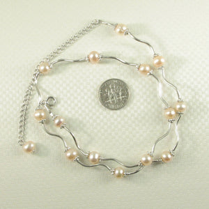 9609972-Solid-Sterling-Silver-Genuine-Pink-F/W-Culture-Pearls-Necklace