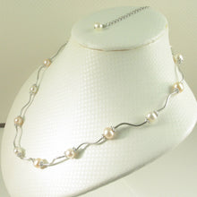 Load image into Gallery viewer, 9609973-Hand-Crafted-Genuine-Pink-White-Culture-Pearls-Necklace
