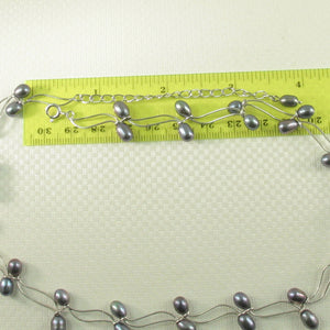 9609981-Sterling-Silver-Black-Gray Freshwater-Pearls-Adjustable-Necklace