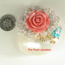 Load image into Gallery viewer, 9700000-Fine-Handcrafted-Amazing-Gemstone-Flower-Brooch-Pin-Pendant