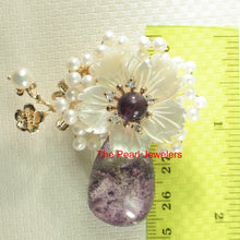 Load image into Gallery viewer, 9700010-Handcrafted-Amazing-Gemstone-Flower-Brooch-Pin-Pendant
