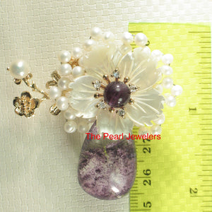 9700010-Handcrafted-Amazing-Gemstone-Flower-Brooch-Pin-Pendant