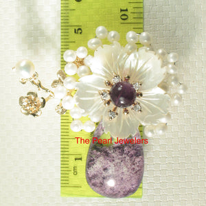 9700010-Handcrafted-Amazing-Gemstone-Flower-Brooch-Pin-Pendant