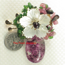Load image into Gallery viewer, 9700012-Handcrafted-Elegant-Beautiful-Quartz-Crystal-Flower-Brooch-Pendant