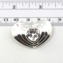 Load image into Gallery viewer, 9700090-Handcrafted-Elegant-Fine-Cubic-Zirconia-Heart-Larger-Brooch