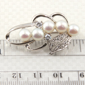 9700100-Handcrafted-White-Pearl -Flower-Design-Brooch-Pin