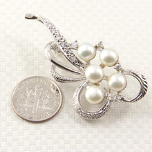 Load image into Gallery viewer, 9700101-Handcrafted-White-Pearl -Flower-Design-Brooch-Pin