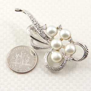 9700101-Handcrafted-White-Pearl -Flower-Design-Brooch-Pin