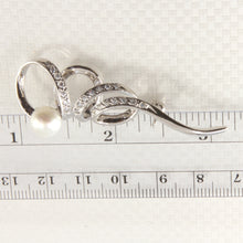 Load image into Gallery viewer, 9700106-Handcrafted-White-Pearl-Unique-Design-Brooch-Pin