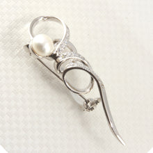 Load image into Gallery viewer, 9700106-Handcrafted-White-Pearl-Unique-Design-Brooch-Pin