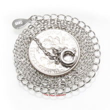 Load image into Gallery viewer, 9230225-Sterling-Silver-Eagle-Diamond-Cut-Frame-Pendant-Charm-Necklace