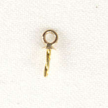 Load image into Gallery viewer, P1520-14k-Yellow-Solid-Gold-Eye-Pin-with-Cup-Findings-Good-for-DIY