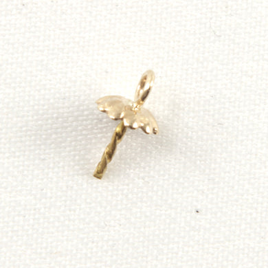 P1556-14k-Yellow-Solid-Gold-Eye-Pin-4.5mm-Fluled-Findings-Good-for-DIY