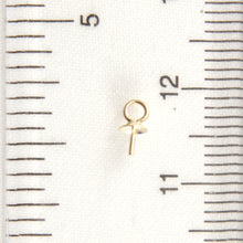 Load image into Gallery viewer, P1558-14k-Yellow-Solid-Gold-Eye-Pin-3mm-Plain-Pad-Findings-Good-for-DIY