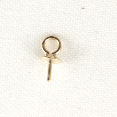 P1558-14k-Yellow-Solid-Gold-Eye-Pin-3mm-Plain-Pad-Findings-Good-for-DIY