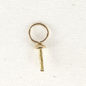 P1559-14k-Yellow-Solid-Gold-Eye-Pin-4.5mm-Ring-Plain-Pad-Findings-Good-for-DIY