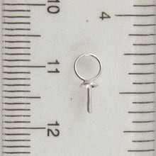 Load image into Gallery viewer, P1559W-14k-White-Solid-Gold-Eye-Pin-4.5mm-Ring-Plain-Pad-Findings-Good-for-DIY