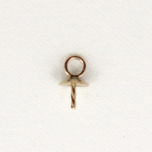Load image into Gallery viewer, P1603-14k-Yellow-Gold-Eye-Pin-4mm-Plain-Cup-Findings-Good-for-DIY